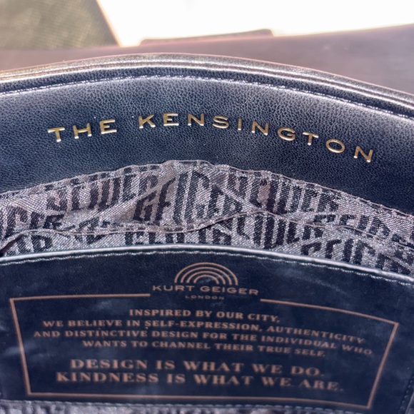 Kurt Geiger Black on Black London Kensington 17 Drench Leather Bag 🖤 - Picture 11 of 15